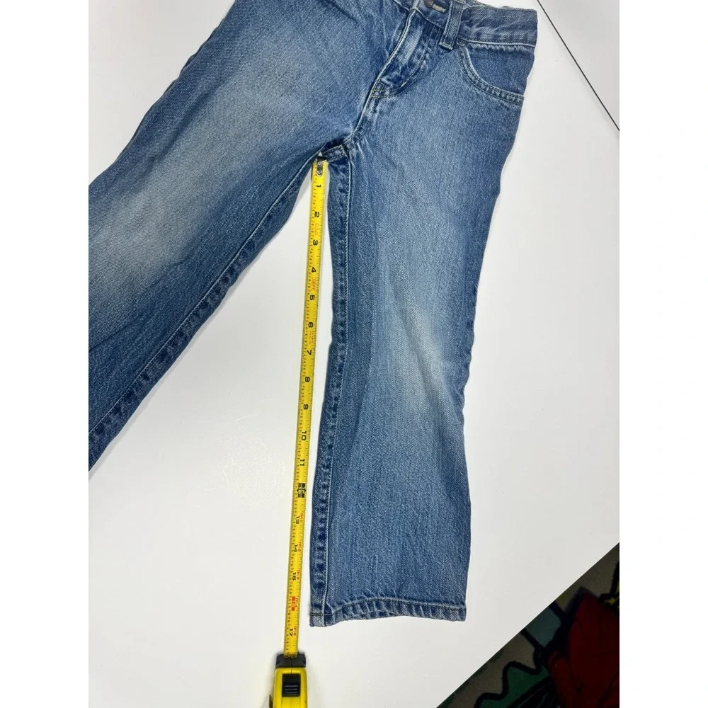 1989 Place‎ Jeans Boys 5T Blue Denim Adjustable Waist Medium Wash Bootcut Leg